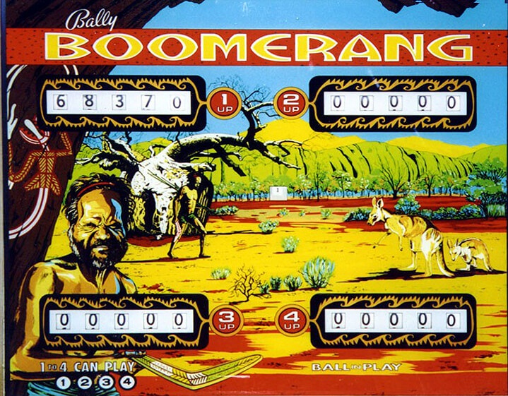 Boomerang is a vintage pinball machine created by Bally, released in 1974. It is known for its unique gameplay features and classic design.