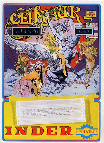 Centaur is a pinball machine originally released by Inder in 1978. Known for its unique design and gameplay features, Centaur is a sought-after machine among pinball enthusiasts.
