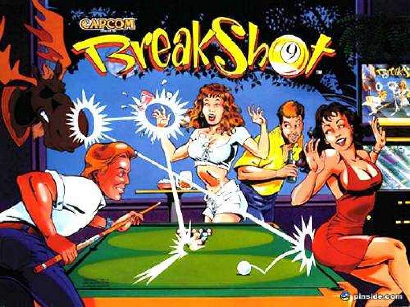 Breakshot is a 1996 pinball game created by Capcom, featuring a billiards theme. The game combines elements of traditional pinball with pool hall motifs, offering a unique gameplay experience.