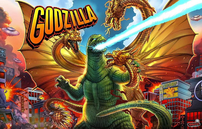Godzilla (Premium) is a pinball machine manufactured by Stern Pinball. Released in 2021, this game immerses players in the exciting universe of Godzilla as they fight to defend against iconic kaiju monsters.