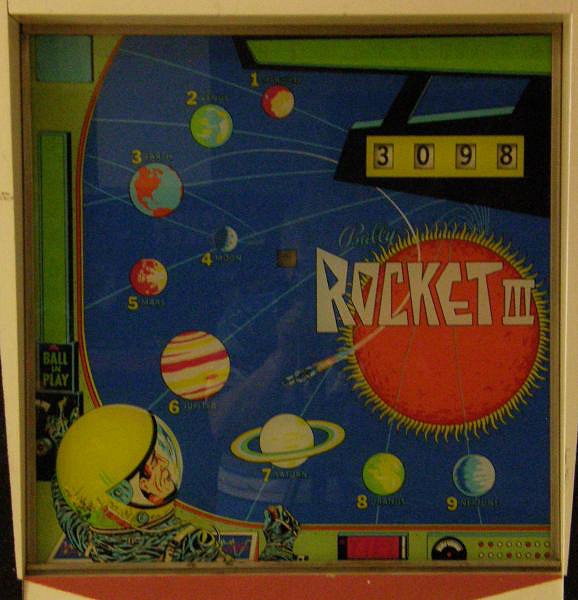 Rocket III is a vintage electro-mechanical pinball machine released by Bally in 1967.