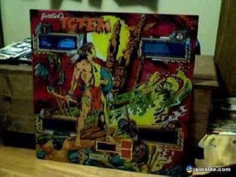 Totem is a solid state pinball game with an intricate design, belonging to Gottlieb's System 1 series. It features a tribal theme with native American motifs.