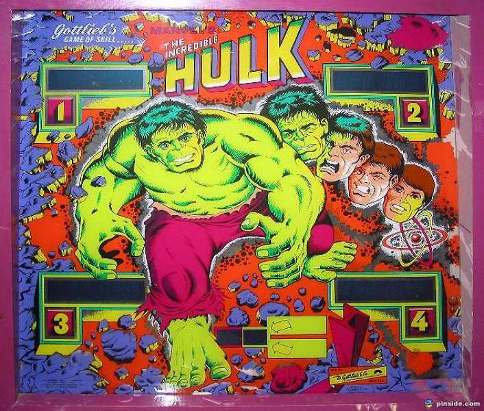 The Incredible Hulk is a pinball machine released by Gottlieb in 1978, featuring a superhero theme based on the Marvel Comics character.