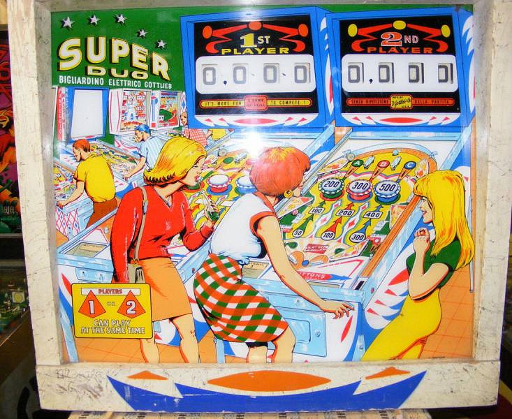 Super Duo is a vintage pinball machine released in 1967 by Gottlieb. Known for its electromechanical features and classic design.