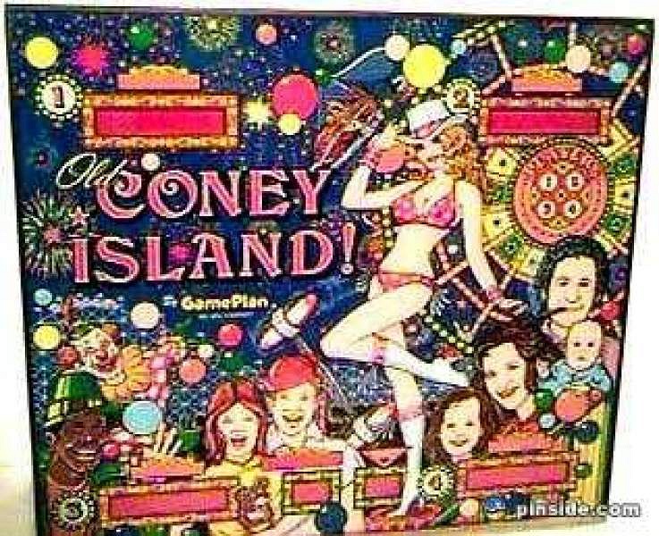 A unique pinball machine themed around the nostalgic Coney Island amusement park.