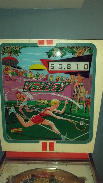 Volley is an electromechanical pinball machine manufactured by Gottlieb in 1976. It features a tennis theme and is known for its engaging gameplay and vibrant art style.