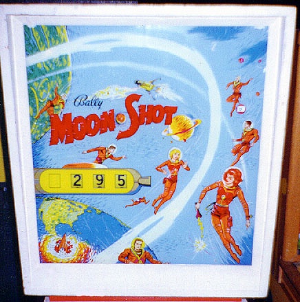 Moon Shot is a vintage electro-mechanical pinball machine released by Bally in 1963. It features a space exploration theme aligning with the early 1960s fascination with space.