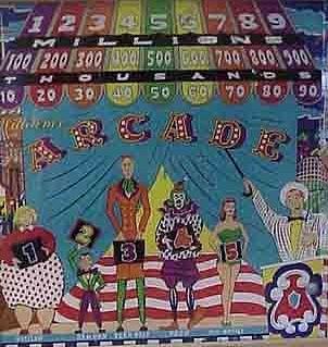 Arcade is a pinball machine released in 1951 by Williams. It features a classic retro design typical of early pinball machines.