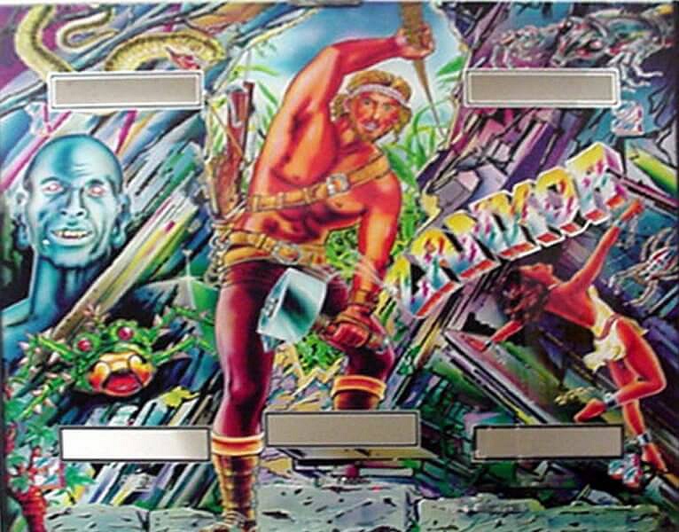 Zankor is a pinball machine produced by the Italian manufacturer Zaccaria, released in 1985. Known for its colorful playfield artwork and engaging gameplay.