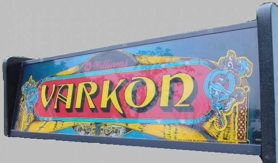Varkon is a unique pinball arcade machine case released by Williams Electronics in 1982. It features a pinball game enclosed in an upright arcade cabinet.