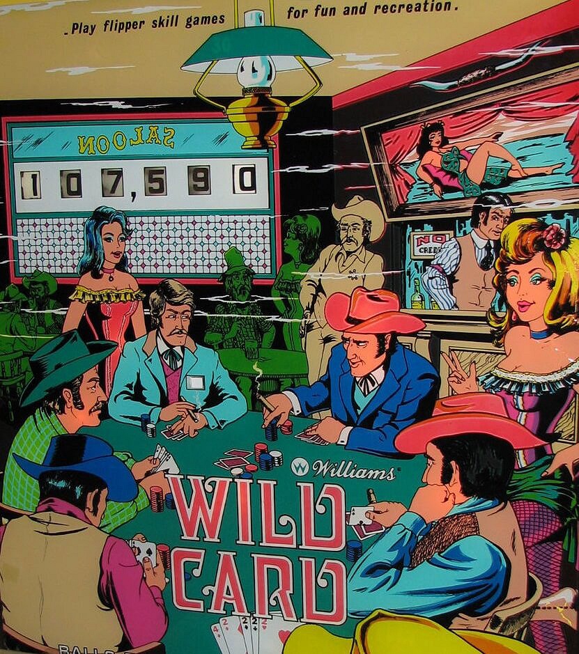 Wild Card is a classic electro-mechanical (EM) pinball machine released by Williams in 1977. It features a playing card theme, with a focus on collecting different card combinations to score points.