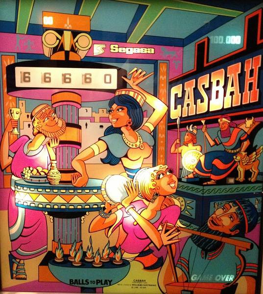 Casbah is a vintage pinball machine produced by Segasa in 1971. It features classic mechanical gameplay typical of early 70s pinball machines.