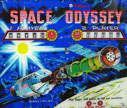 Space Odyssey is a classic pinball game released by Williams in 1976, featuring a space exploration theme.