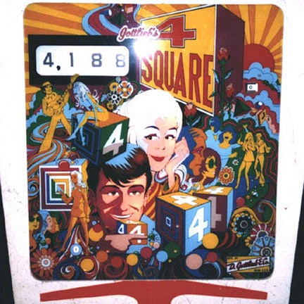 4 Square is a classic electro-mechanical pinball machine designed and manufactured by Gottlieb in 1971. It is known for its intricate playfield and challenging gameplay.