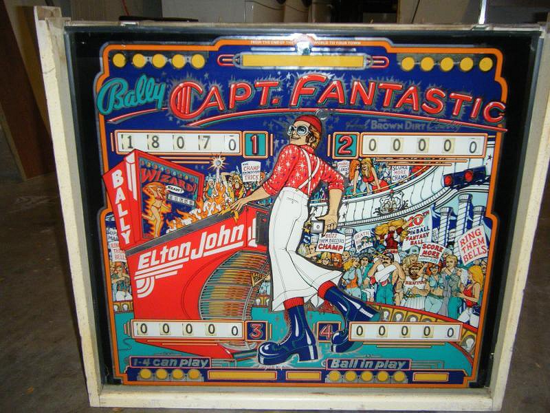 Captain Fantastic and the Brown Dirt Cowboy is a classic pinball machine released by Bally in 1975. It is themed around Elton John's role in the movie 'Tommy' and features vibrant artwork and engaging gameplay.