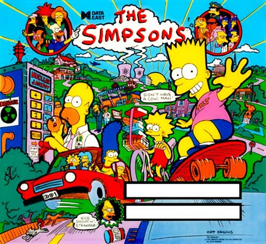 The Simpsons is a pinball machine released by Data East in 1989, themed around the popular animated television series of the same name.