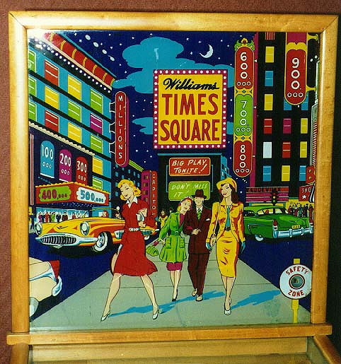 Times Square is a classic electromechanical pinball machine developed by Williams in 1953. Known for its vibrant, bustling city theme inspired by New York's Times Square.