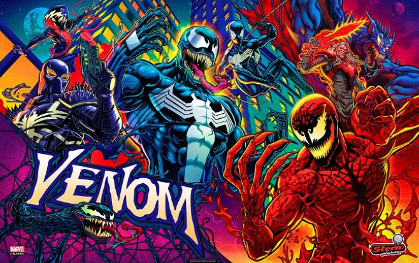 Venom (Pro) is a pinball machine released by Stern in 2023. This machine draws inspiration from the Marvel Comics character Venom, offering players a thrilling experience with its dynamic gameplay and engaging features.