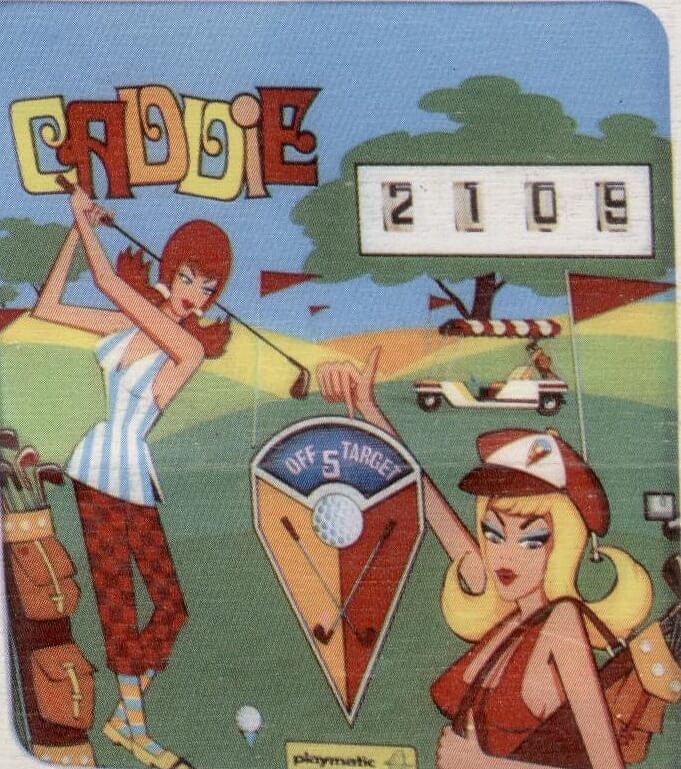 Caddie is an electromechanical pinball machine produced by Playmatic, released in 1974. It features a golf-themed playfield inspired by the sport.