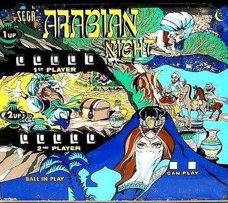 Arabian Nights is a pinball machine produced by Sega in 1976.