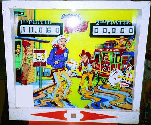 Lawman is an electromechanical pinball machine created by Gottlieb in 1971. It is themed around the Wild West and features iconic elements associated with law enforcement of that era.