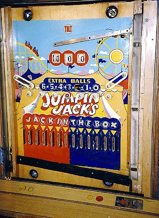 Jumpin' Jacks is a 1952 pinball machine manufactured by Genco featuring a lively and entertaining gameplay experience typical for its era.