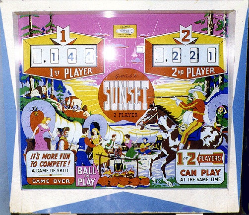 Sunset is a vintage pinball machine manufactured by Gottlieb in 1962. This machine belongs to the 'add-a-ball' category, which is designed to allow players to earn extra balls during the game without resetting the score.
