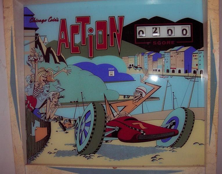 Action is an electro-mechanical pinball machine released by Chicago Coin in 1969. It features a sports theme, designed to capture the action and excitement of competitive sports.