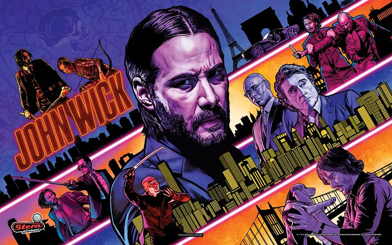 John Wick (Premium) is a thrilling pinball machine by Stern, centered around the popular action movie franchise. This machine offers an intense gameplay experience with various modes and features inspired by the film.