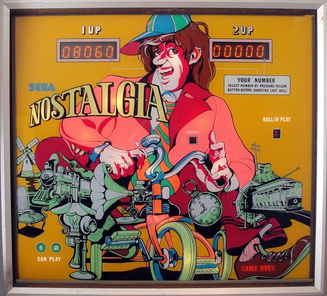 Nostalgia is a classic pinball machine designed by Sega, first released in 1976. It embodies the retro charm and mechanical features typical of pinball machines from the 1970s.