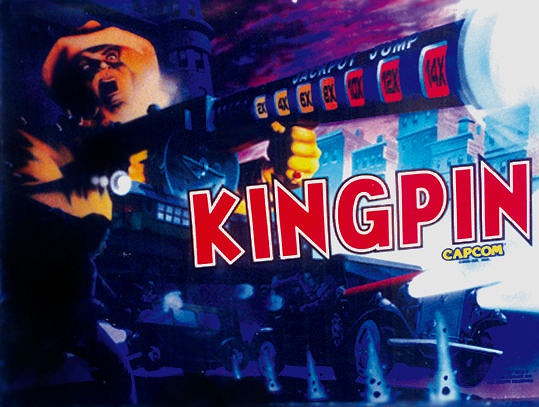 Kingpin is a pinball machine designed by Mark Ritchie and released by Capcom in 1996. Known for its unique theme involving the underworld and gangsters, it features engaging gameplay and captivating playfield elements.