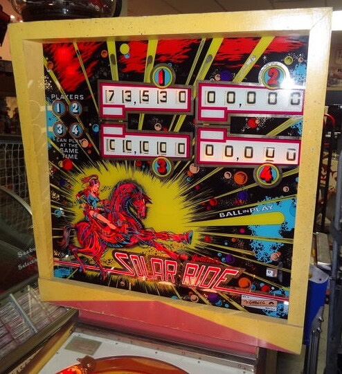 Solar Ride is a classic electromechanical pinball machine released by Gottlieb in 1978. It features engaging gameplay focusing on shooting at spinners and targets.
