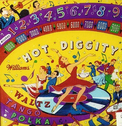 Hot Diggity is a vintage electro-mechanical pinball machine released by Williams in 1956. Known for its classic playfield design and engaging gameplay.