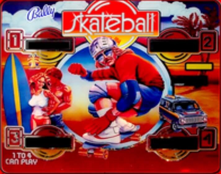 Skateball is a pinball machine designed by Bally, themed around the sport of skateboarding, featuring dynamic and fast-paced gameplay.