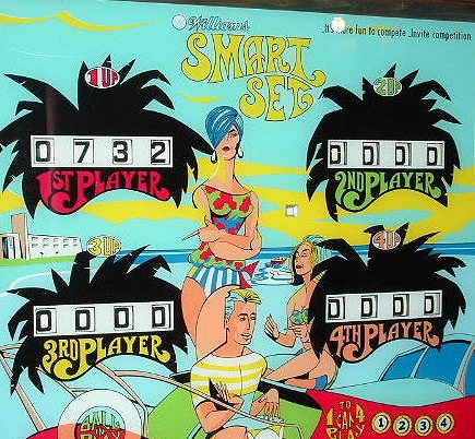 Smart Set is an electro-mechanical pinball machine released by Williams in 1969. It features a captivating design and engaging gameplay typical of the era's pinball machines.