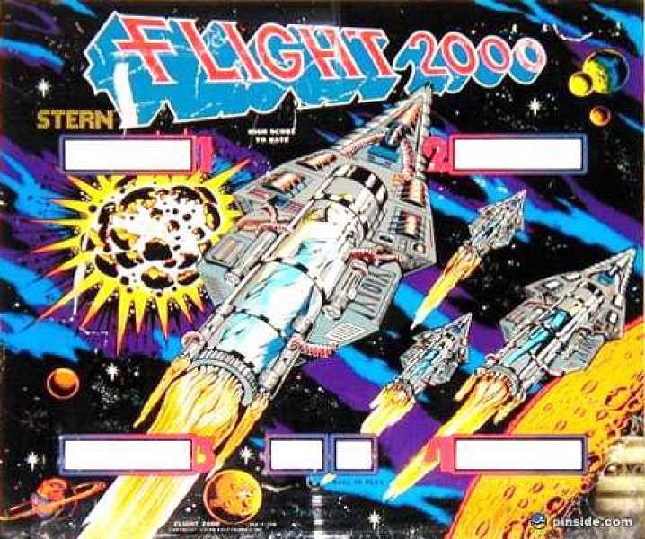 Flight 2000 is a space-themed pinball machine released by Stern Electronics in 1979, known for its engaging gameplay and innovative features for its time.