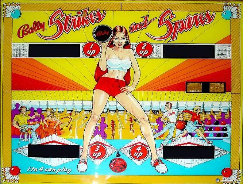 Strikes and Spares is a bowling-themed pinball machine released by Bally in 1978. It features a playfield designed for both casual and competitive play.
