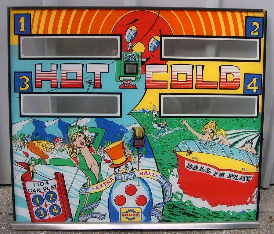 Hot & Cold is a four-player electromechanical pinball machine designed and produced by Inder in 1977.