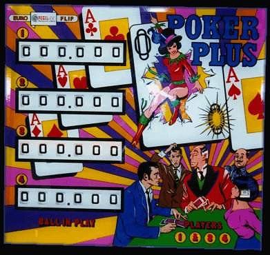 Poker Plus is an electro-mechanical pinball machine designed by Recel, released in 1976. The game features a poker-inspired theme, offering players the excitement of cards and pinball combined.