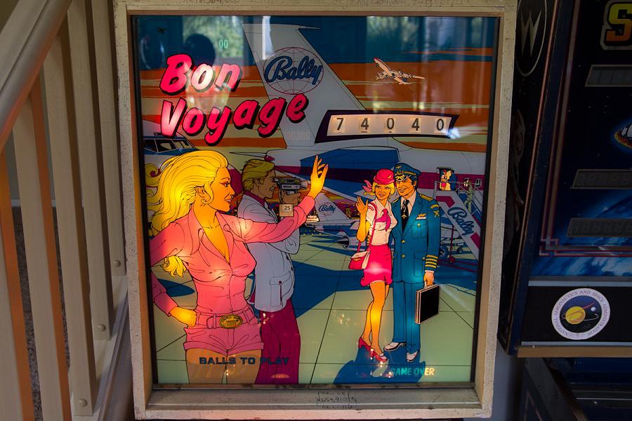 Bon Voyage is a vintage electromechanical pinball machine produced by Bally in 1974. It features a travel theme, where players aim to visit various destinations and collect travel points.
