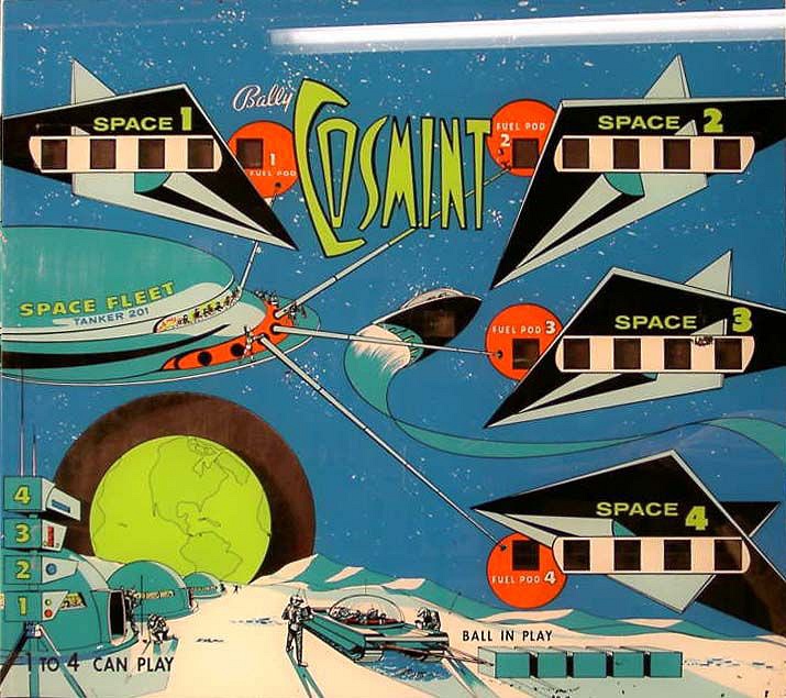 Cosmint is a pinball machine manufactured by Bally in 1968. Details on gameplay, design, and features are limited.