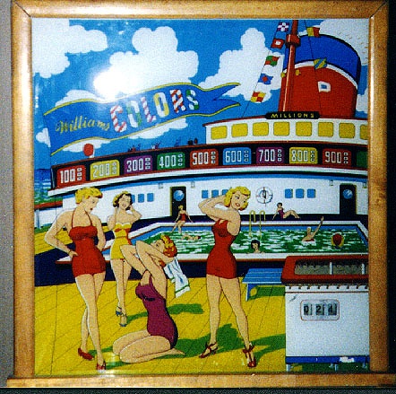 Colors is a vintage pinball machine produced by Williams in 1954. It is a classic example of mid-20th-century pinball games, featuring vibrant artwork and engaging gameplay for its time.