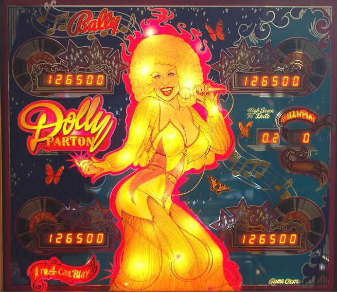 Dolly Parton is a classic pinball machine released by Bally in 1978, themed around the famous country music artist Dolly Parton. It features artwork and design that reflect her music and personality.