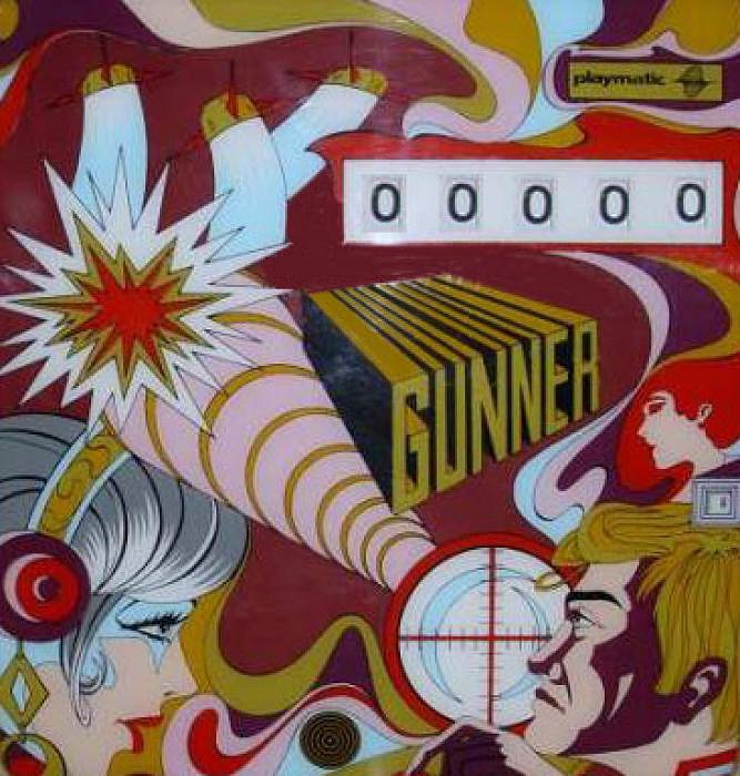 Gunner is an EM (Electro-Mechanical) pinball machine released by Playmatic in 1973.