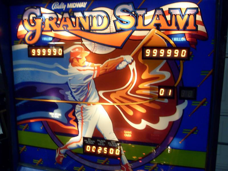 Grand Slam is a baseball-themed pinball machine developed by Bally, released in 1982. It features exciting gameplay with features that mimic baseball actions.