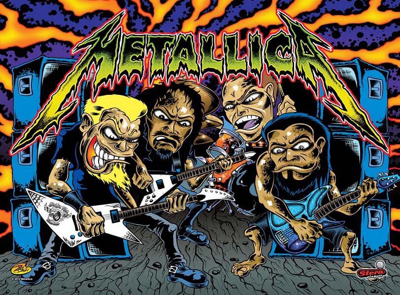 Metallica (Pro) is a pinball machine produced by Stern Pinball, released in 2013. It is themed around the famous heavy metal band, Metallica, featuring artwork and music from the band.