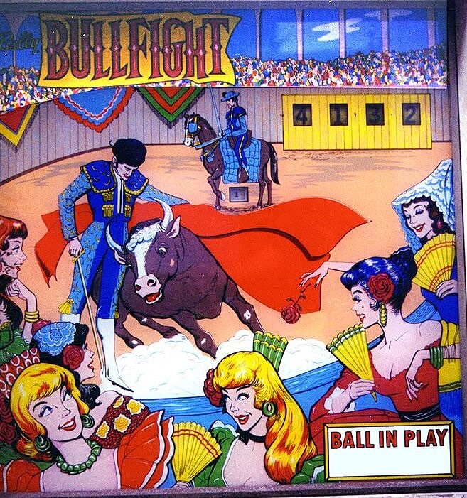 Bullfight is an electro-mechanical pinball machine released by Bally in 1964. The machine features a bullfighting theme and was designed by Ted Zale.