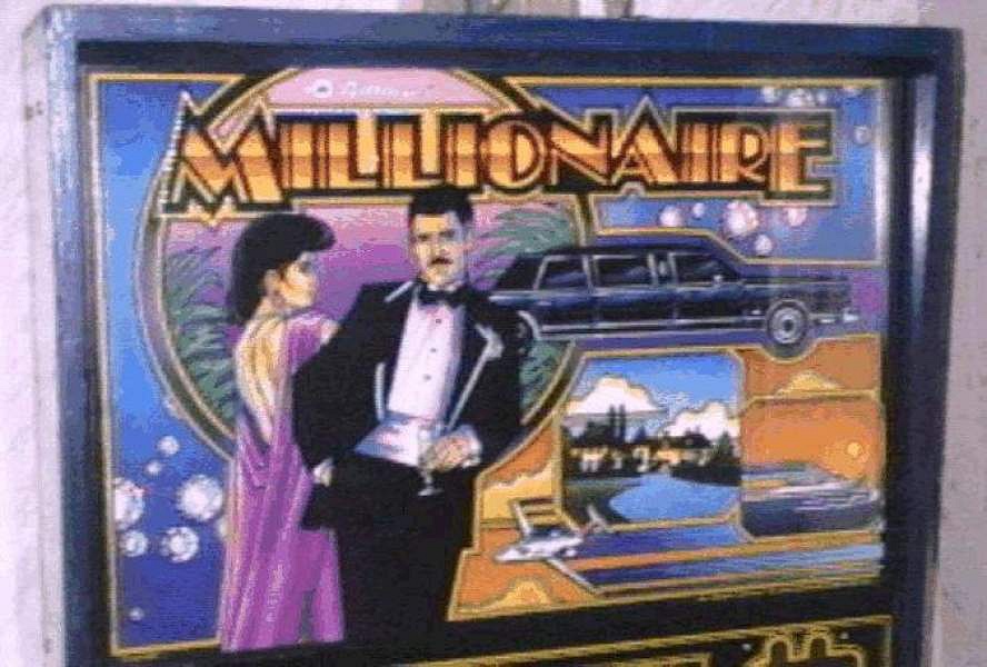 Millionaire is a pinball machine released by Williams in 1986. It features an 80s rich and glamour theme with a spinning roulette wheel on the playfield.