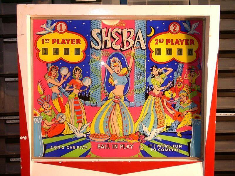 Sheba is an electro-mechanical pinball machine developed by Bally, released in 1965. It features classic gameplay elements typical of the era, providing a nostalgic pinball experience.