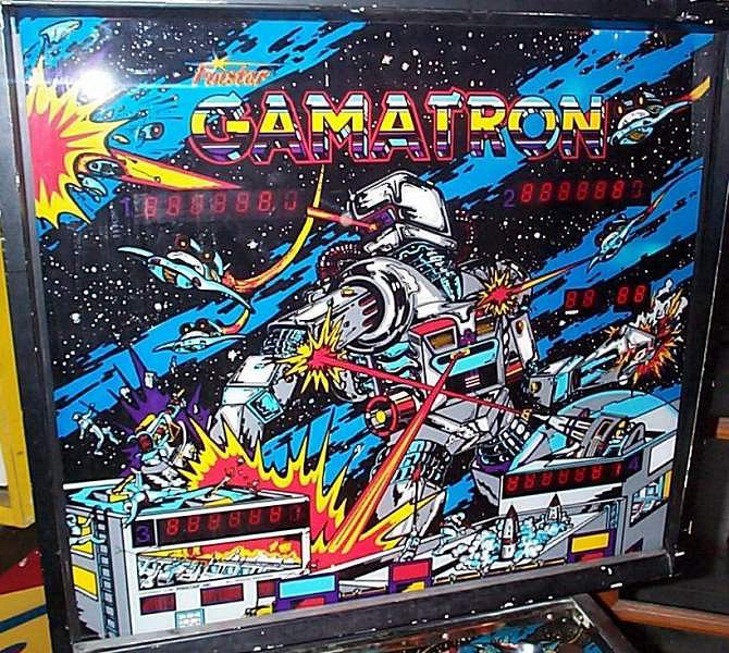 Gamatron is a pinball machine released by Segasa in 1985. It's known for its engaging gameplay and distinctive design.